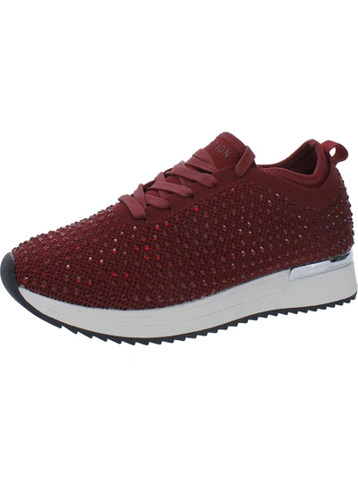 Kenneth Cole Reaction Cameron Womens Lifestyle Knit Casual And Fashion Sneakers In Red