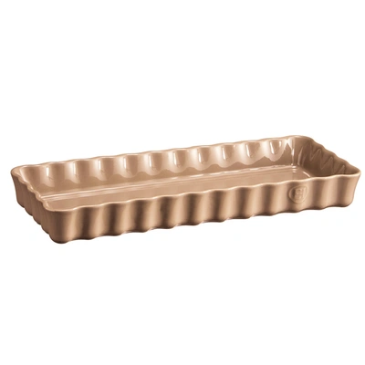 Emile Henry Slim Tart Dish In Brown