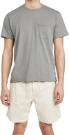 RAG & BONE MILES TEE IN PRINCIPLE JERSEY SHORT SLEEVE T-SHIRT IN BLUE GREY