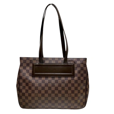 Pre-owned Louis Vuitton Parioli Canvas Shoulder Bag () In Brown