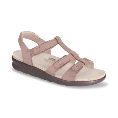 Sas Sorrento Sandal - Medium In Praline In Pink