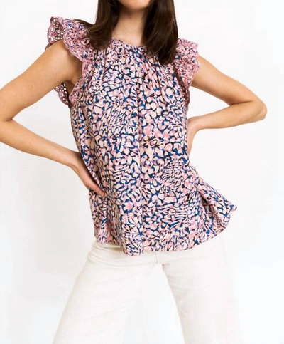 Christy Lynn Aurelie Top In Pink Panther In Multi