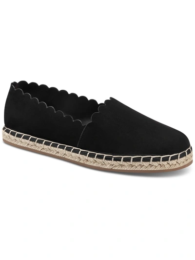 Charter Club Joliee Womens Faux Suede Slip On Espadrilles In Black