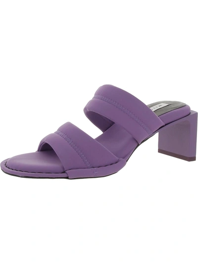 Miista Yvonne Womens Leather Open Toe Heels In Purple