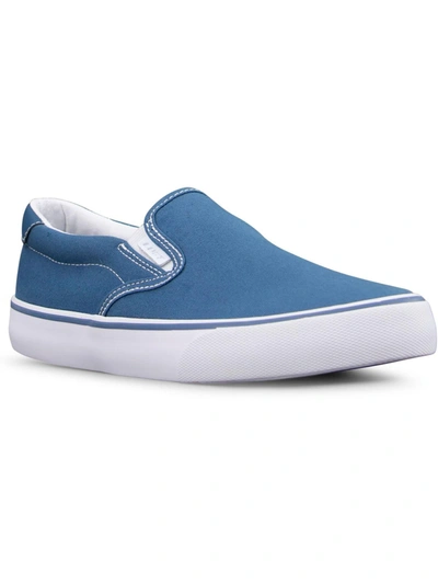 Lugz Clipper Womens Canvas Comfort Slip-on Sneakers In Blue
