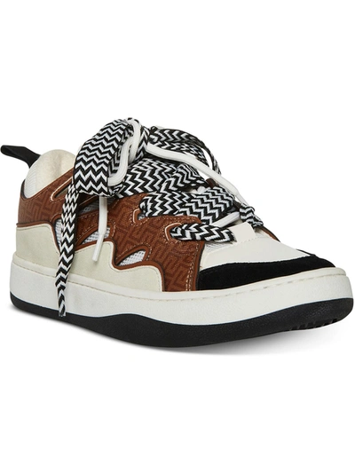 Steve Madden Roaring Womens Faux Leather Lifestyle Casual And Fashion Sneakers In Brown