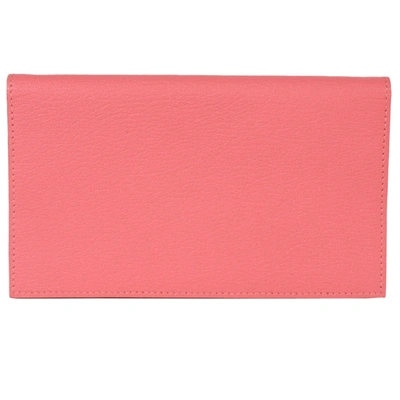 Hermes Agenda Cover Leather Wallet () In Pink