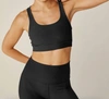 BEYOND YOGA SPACEDYE IN A TWIST BRA IN DARKEST NIGHT