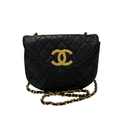 Pre-owned Chanel Leather Shopper Bag () In Black