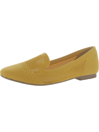 Feversole Womens Crochet Casual Slip-on Shoes In Yellow