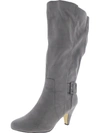 Bella Vita Troy Ii Plus Womens Wide Calf Buckle Knee-high Boots In Multi