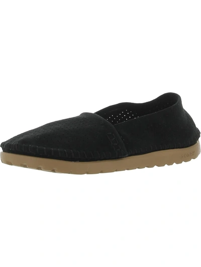 Acorn Everywhere Womens Canvas Pull On Slip-on Sneakers In Black