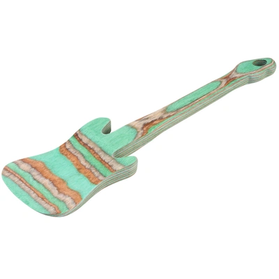 Island Bamboo Pakkawood 12-inch Guitar Spatula, Natural In Green