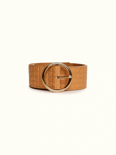 Able Brynn Belt In Cognac In Green