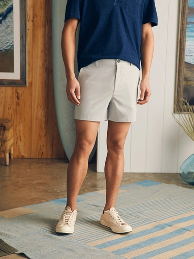 Faherty All Day Shorts (5" Inseam) In Stone