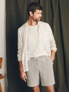 Faherty Whitewater Sweatshort In Grey Shell Loop
