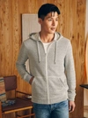 Faherty Whitewater Full Zip Hoodie Grey Shell Loop In Grey Shell Loop