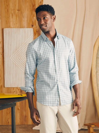 Faherty Movement&trade; Shirt In Teal Coast Gingham