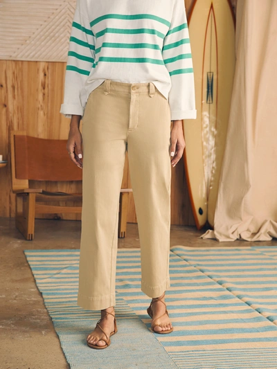 Faherty Coastline Stretch Chino Pants In Khaki