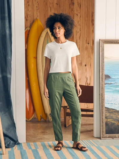 Faherty Arlie Pants In Thyme