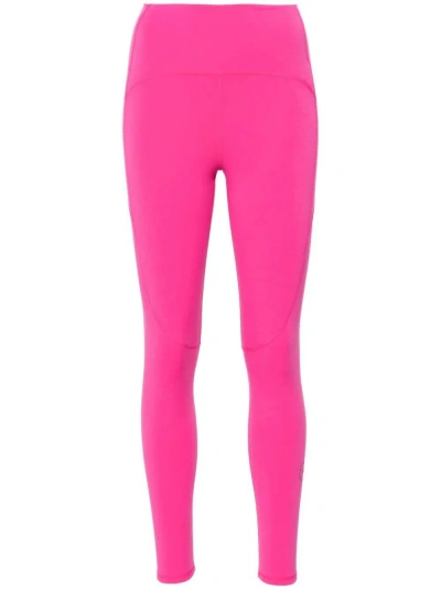 Adidas By Stella Mccartney Logo-print Leggings In Pink