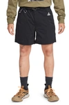 Nike Acg Water Repellent Stretch Nylon Hiking Shorts In Black