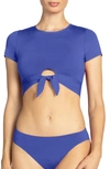 ROBIN PICCONE AVA KNOT FRONT TEE BIKINI TOP