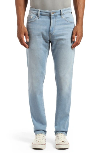 Mavi Jeans Marcus Brushed Indigo Miami Slim Straight Leg Jeans In Bleach Feather Blue