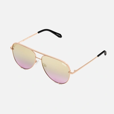 Quay High Key Extra Large In Rose Gold,gold Lavender