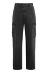 GIVENCHY GIVENCHY 5-POCKET STRAIGHT-LEG JEANS MULTI-POCKET COTTON TROUSERS