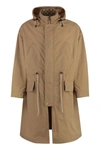 Gucci Men's Technical Fabric Parka In Camel