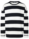 Gcds Striped Logo-appliqué Sweatshirt In Black