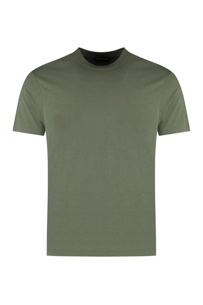 Tom Ford Cotton Blend T-shirt In Green