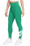 Nike Women's  Sportswear Classics High-waisted Graphic Leggings In Green