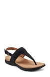 Easy Spirit Monte 3 Womens Chevron Ankle Strap In Black