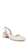 Naturalizer Jayla Slingback Pumps In Warm White Leather