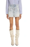 Isabel Marant Étoile Jovany High-rise Jean Shorts In Blue