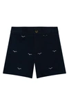 BROOKS BROTHERS KIDS' SEAGULL EMBROIDERED COTTON CHINO SHORTS