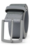 Travis Mathew Pilatus 2.0 Leather Belt In Quiet Shade