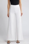 Frame Womens Au Natural Clean Le Baggy Palazzo Wide-leg Mid-rise Denim Jeans In White