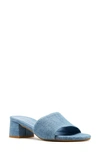 La Canadienne Frida Slide Sandal In Jeans Denim