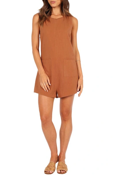 Petal And Pup Womens Dory Playsuit Romper In Tan