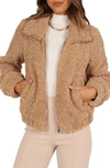 PETAL AND PUP PETAL & PUP LUCIA FAUX FUR ZIP-UP JACKET