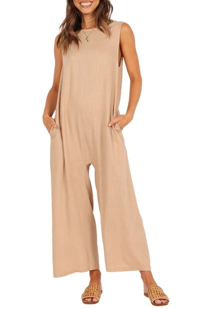 Petal And Pup Womens Yardlee Jumpsuit In Mocha
