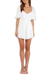 Shop Petal And Pup Petal & Pup Billie Back Cutout Romper In White