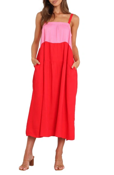 Petal And Pup Womens Aliana Dress In Pink Splice