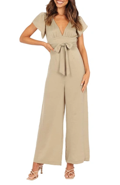 Petal And Pup Womens Orin Jumpsuit In Olive