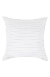 Pom Pom At Home Blake Stripe Linen Sham In White Natural