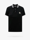 Moncler Logo-patch Cotton Polo Shirt In Black