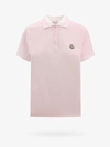 Moncler Logo-appliqué Polo Shirt In Pink
